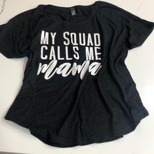 OTS Mama/pregnancy announcement slouch top